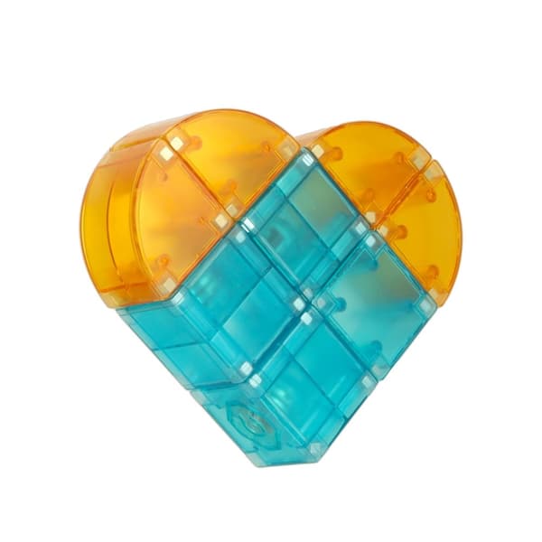 3D-konstruktionsmagnetiska LED-glödande tegelstenar 64 bitar