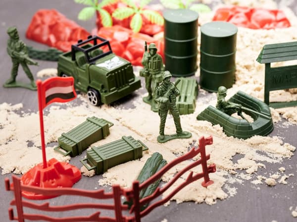 Soldater militärbasfigurer set 307el.