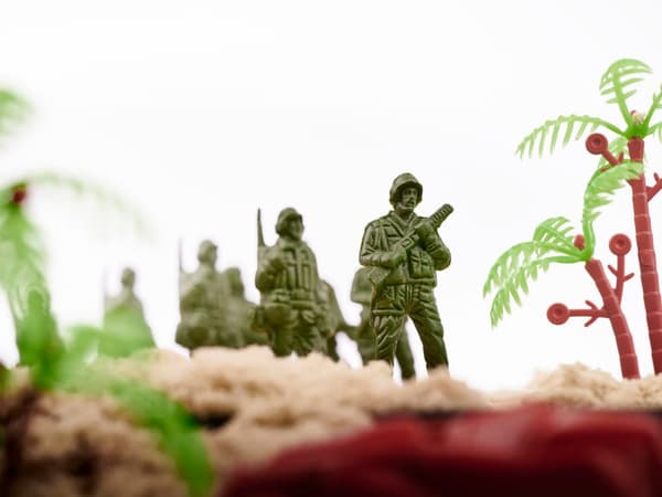Soldater militärbasfigurer set 307el.