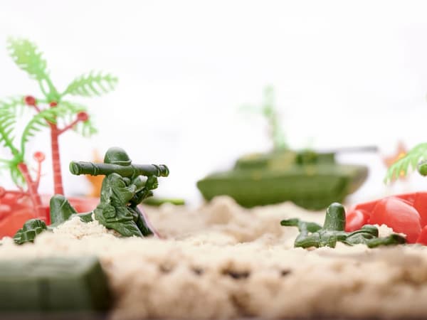 Soldater militärbasfigurer set 307el.