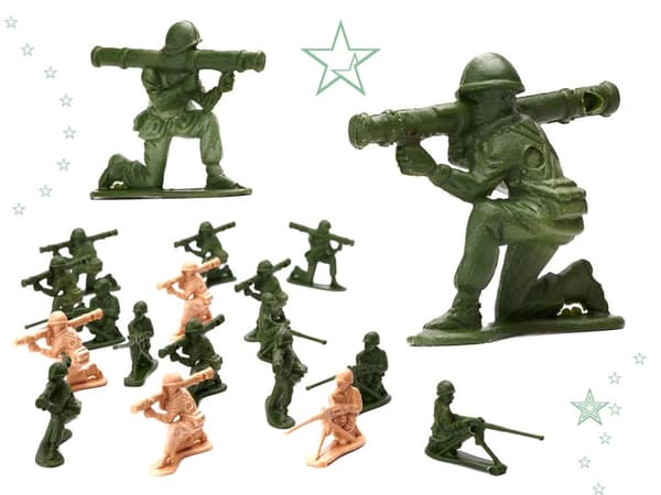 Soldater militärbasfigurer set 307el.