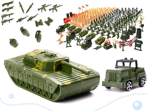 Soldater militärbasfigurer set 307el.