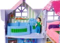 Miniatyrbillede 2 af 10: Lantlig hopfällbar dockskåp Villa