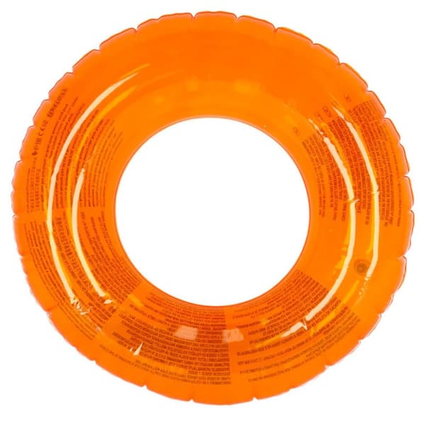 51 cm orange uppblåsbart badhjul