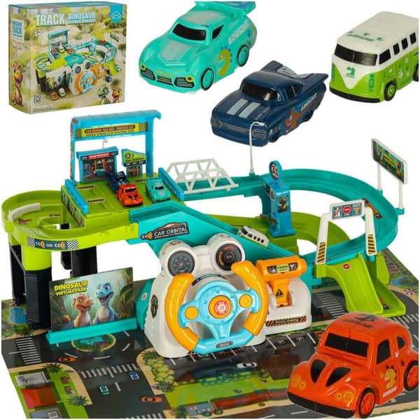 Bilbana parkeringsgarage dinosaurie 4 bilar