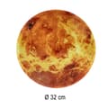 Miniatyrbillede 4 af 8: Planet Mars orange 32cm prisklocka