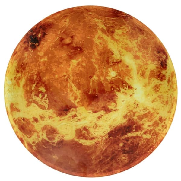Planet Mars orange 32cm prisklocka