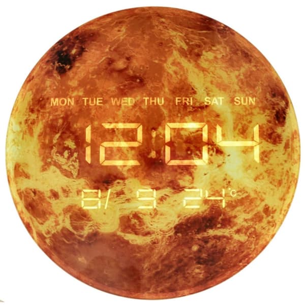 Planet Mars orange 32cm prisklocka
