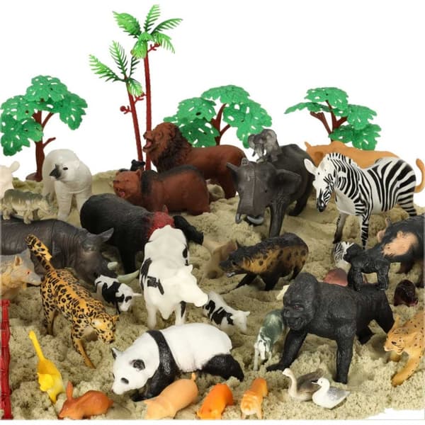 Figurer djurparksdjur set om 59 el.