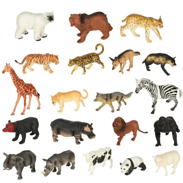 Figurer djurparksdjur set om 59 el.