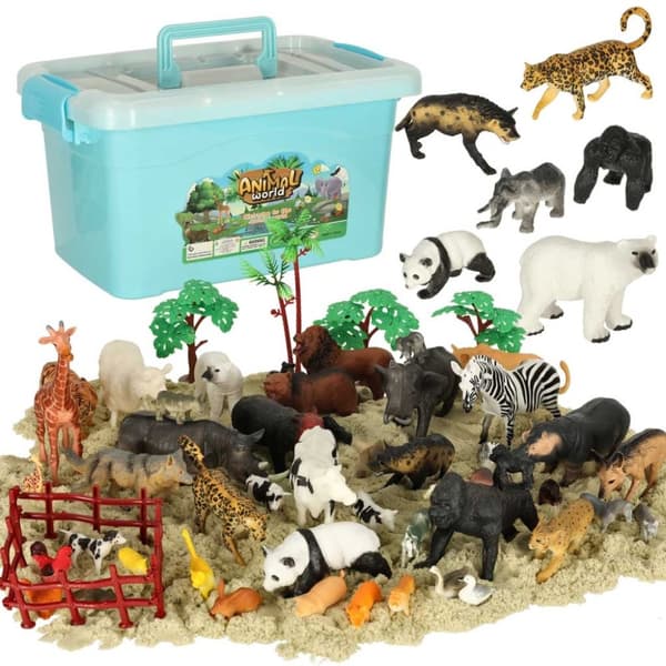 Figurer djurparksdjur set om 59 el.