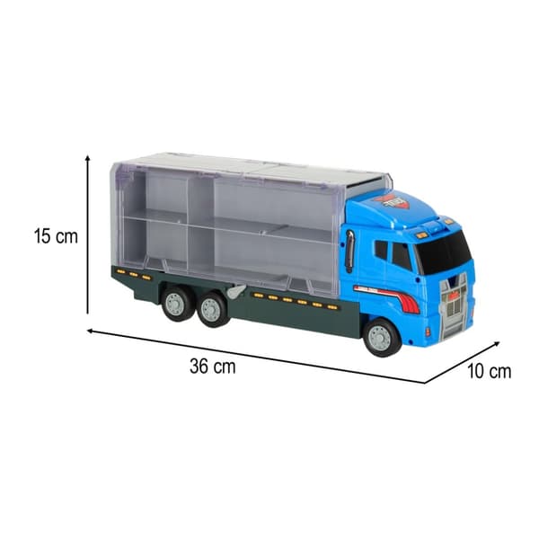 Transportbil TIR-lansering + metallbilar polis