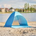 Miniatyrbilde 9 av 9: Självfällbart trädgårdstält för stranden, blått