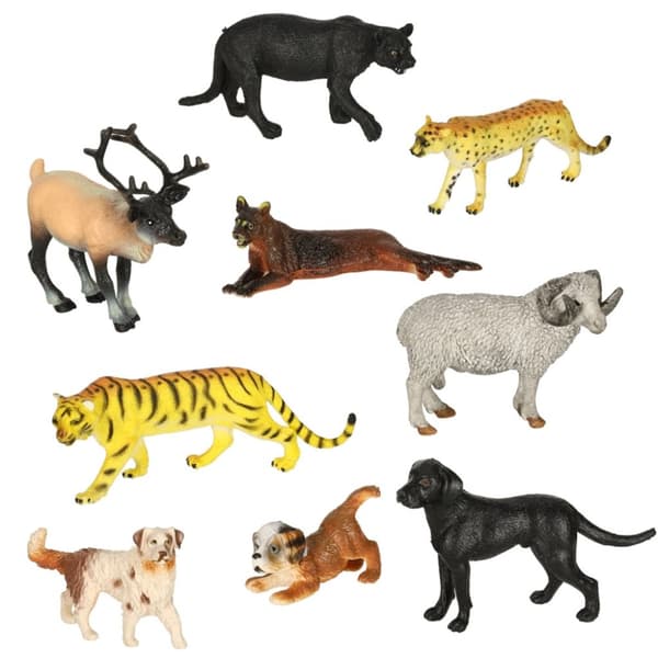 Figurer djurparksdjur set om 31 el.