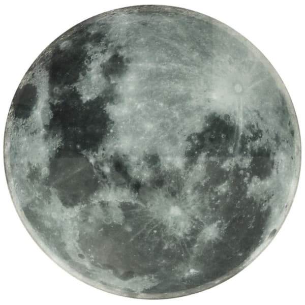Planet månen väggklocka grå 32cm