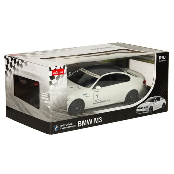 RC-bil 1:14 BMW M3 vit