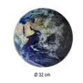 Miniatyrbilde 4 av 8: Prisklocka planeten jorden blå 32cm