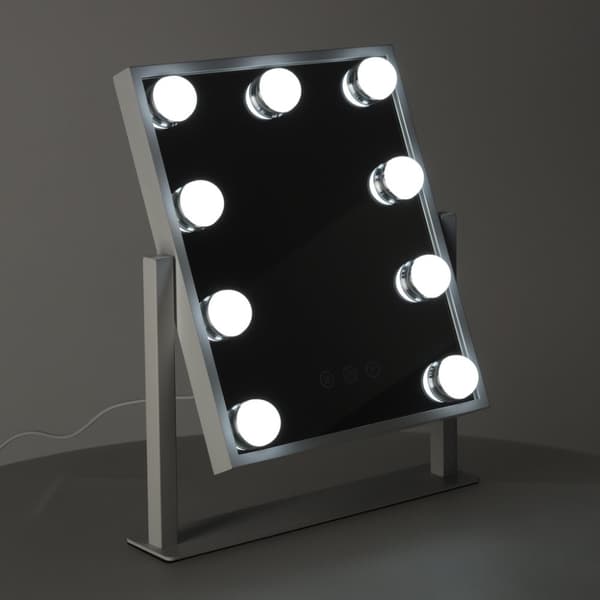 LED-sminkspegel med USB-lampor 25x30cm