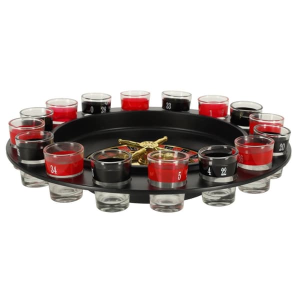 Partyroulette + 16 glas