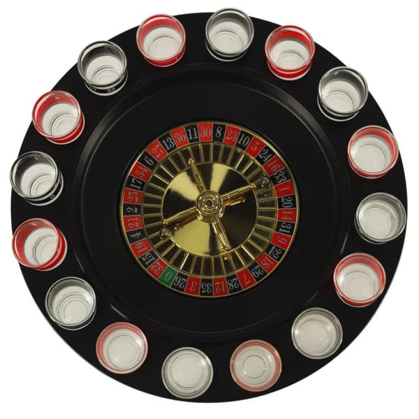 Partyroulette + 16 glas