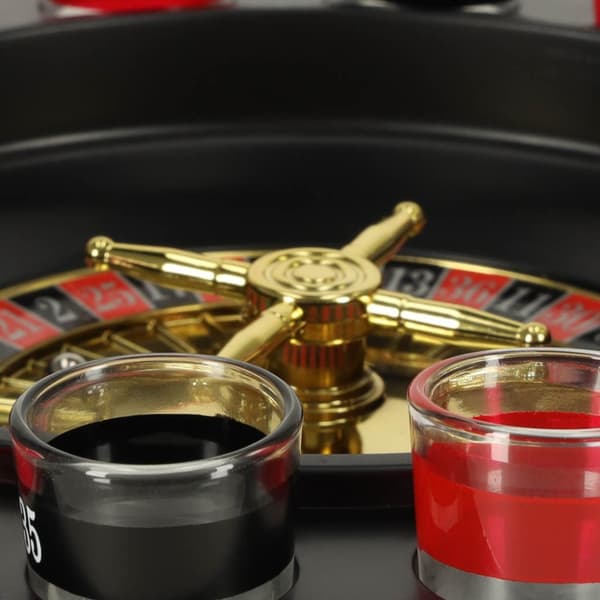 Partyroulette + 16 glas