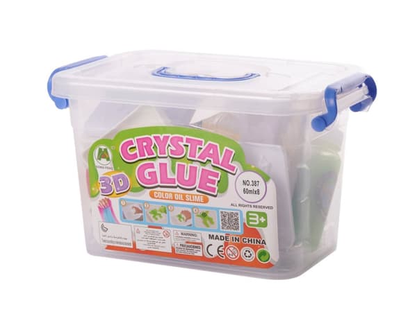 Klej kristalllim slime 3D zestaw 26el.