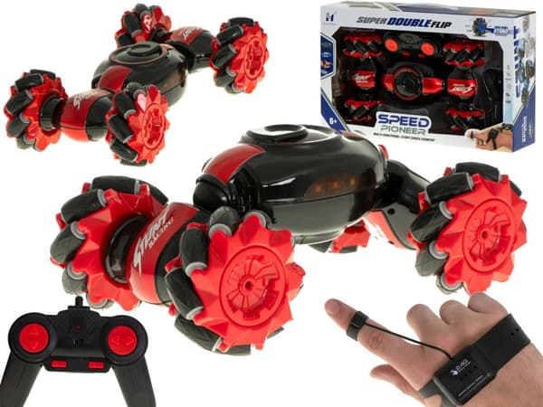 Speed ​​Pioneer Stuntbil RC 360 röd