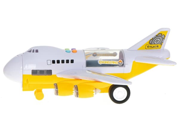 Transportflygplan + 6 bilar byggfordon sida/fram