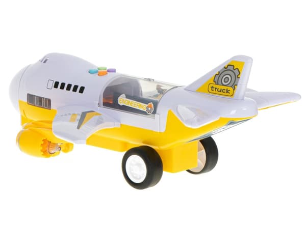 Transportflygplan + 6 bilar byggfordon sida/fram