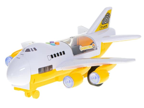 Transportflygplan + 6 bilar byggfordon sida/fram