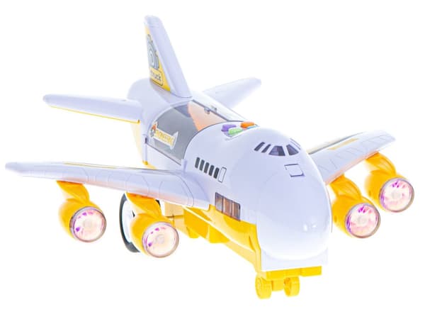 Transportflygplan + 6 bilar byggfordon sida/fram
