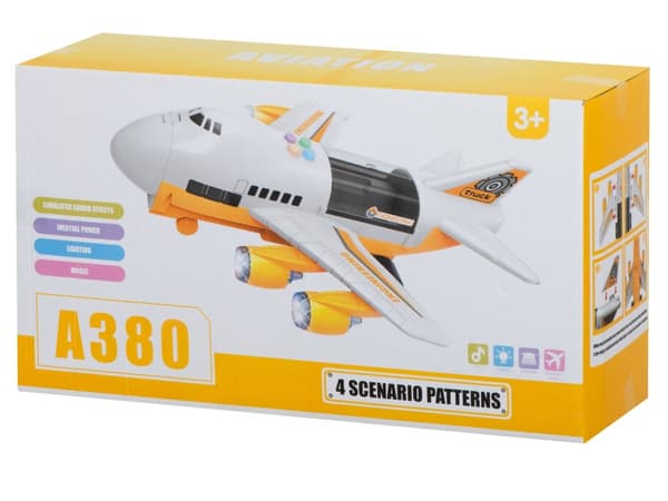 Transportflygplan + 6 bilar byggfordon sida/fram
