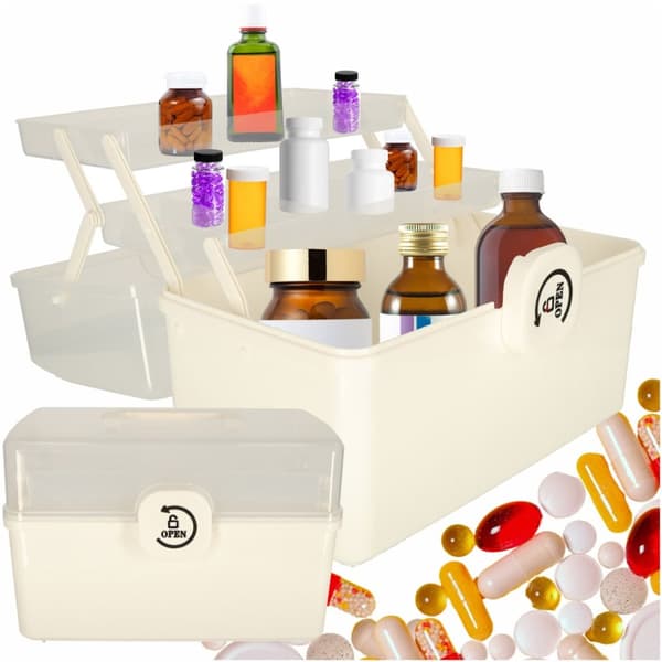 Medicinskåp för medicinbehållare 34x19x22,5cm