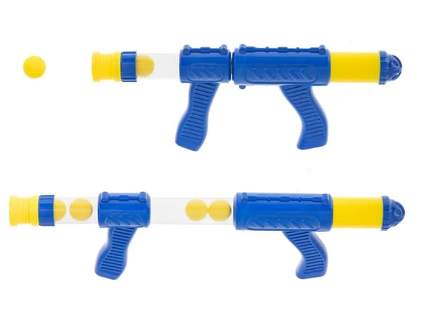 Anka målskytte pistol och bollar