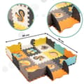 Miniatyrbilde 10 av 11: Skumpusselmatta / lekhage för barn 25 st färgglada djur 114 cm x 114 cm x 1 cm