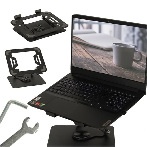 Laptophållare, roterbar, justerbar