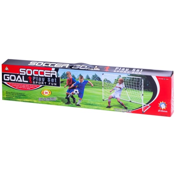 Fotbollsmål för barn 2in1 185x120x70cm