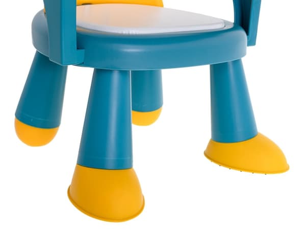 Mat- och lekbordsstol gul och blå