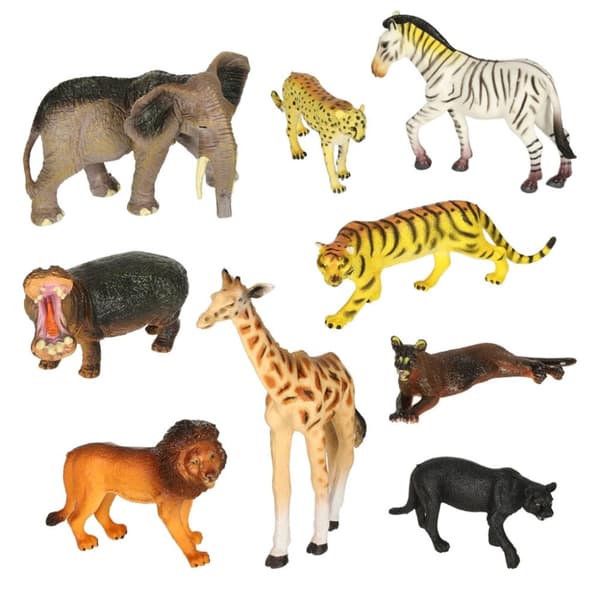 Figurer djurparksdjur set om 28 el.