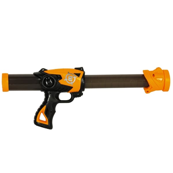 Hungrig robot målskytte arkadspel set pistol + bollar