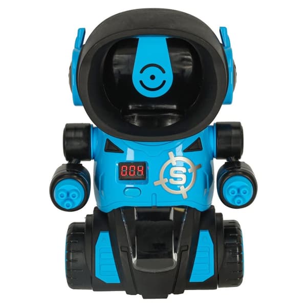 Hungrig robot målskytte arkadspel set pistol + bollar