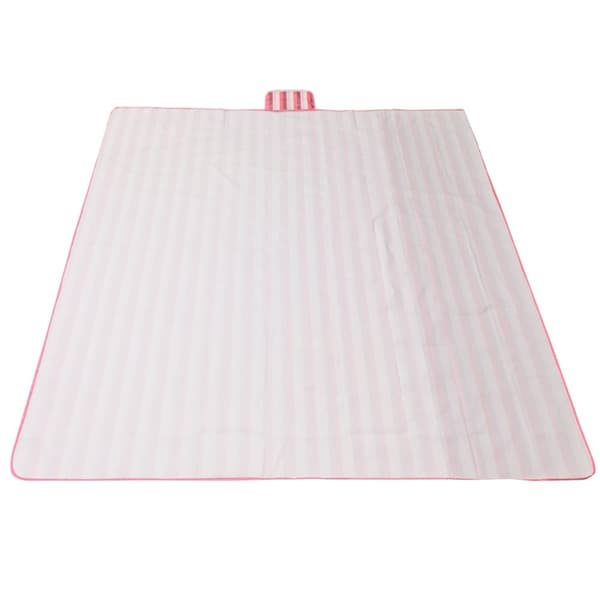 Strandmatta picknickfilt 200x200cm rosa