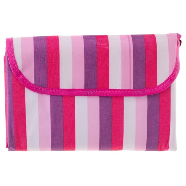 Strandmatta picknickfilt 200x200cm rosa