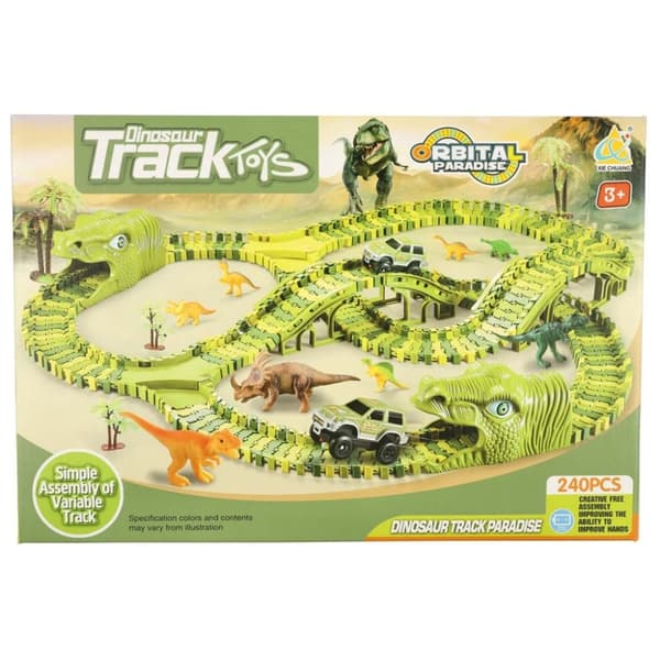 Racerbana dinosaurier bilar 240 element