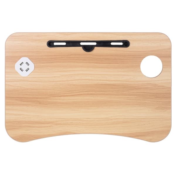Laptopbord, hopfällbart sängstativ med USB-kabel