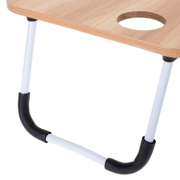 Laptopbord, hopfällbart sängstativ med USB-kabel