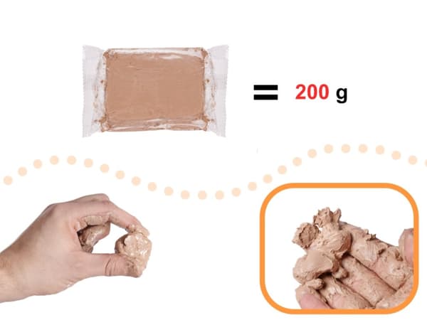 Lermaterial för drejskiva 1200g