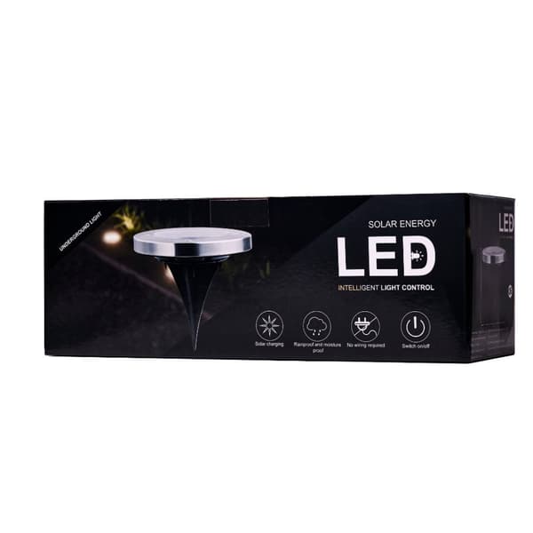 Solcellsdriven LED-marklampa för trädgården, 12 st