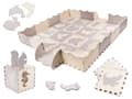 Miniatyrbild 1 av 10: Skumpusselmatta/lekhage för barn 36 el. grå-ecru