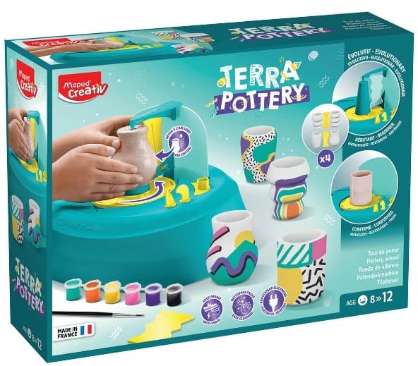 Creativ keramikhjul för barn
